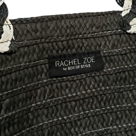 Rachel Zoe St. Tropez Tote Bag Summer Box of Style Black & White - Picture 6 of 7